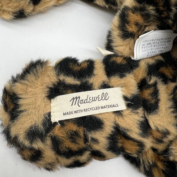 Madewell Leopard Print Womens Slipper Size 8 House Shoes - Picture 3 of 9